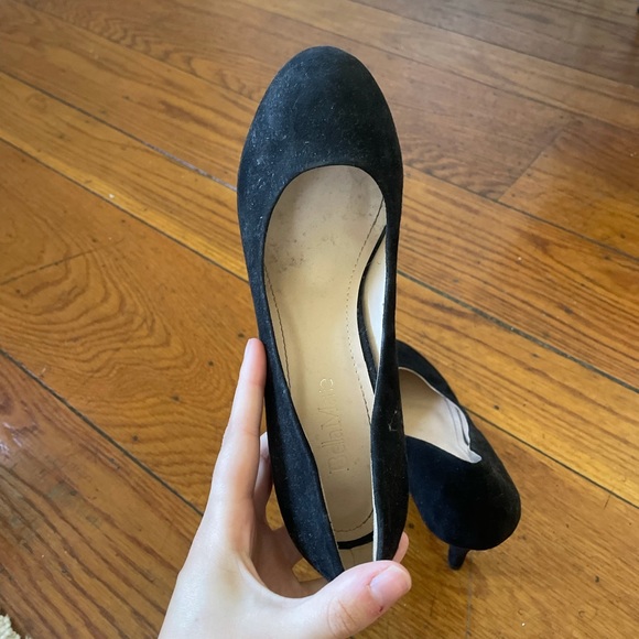 Black Suede Heels - Picture 2 of 4
